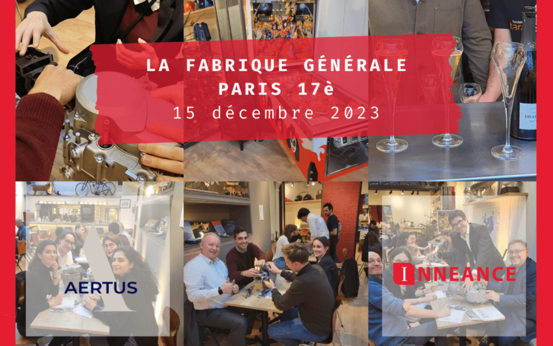 Déjeuner d’entreprise (local et français) d’Inneance et d’Aertus Finance à La Fabrique Générale (Paris 17è)